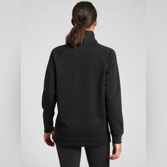 Athleta Cozy Karma Side Zip Funnel Neck Pullover Sweatshirt Size Medium Tall - Picture 2 of 10